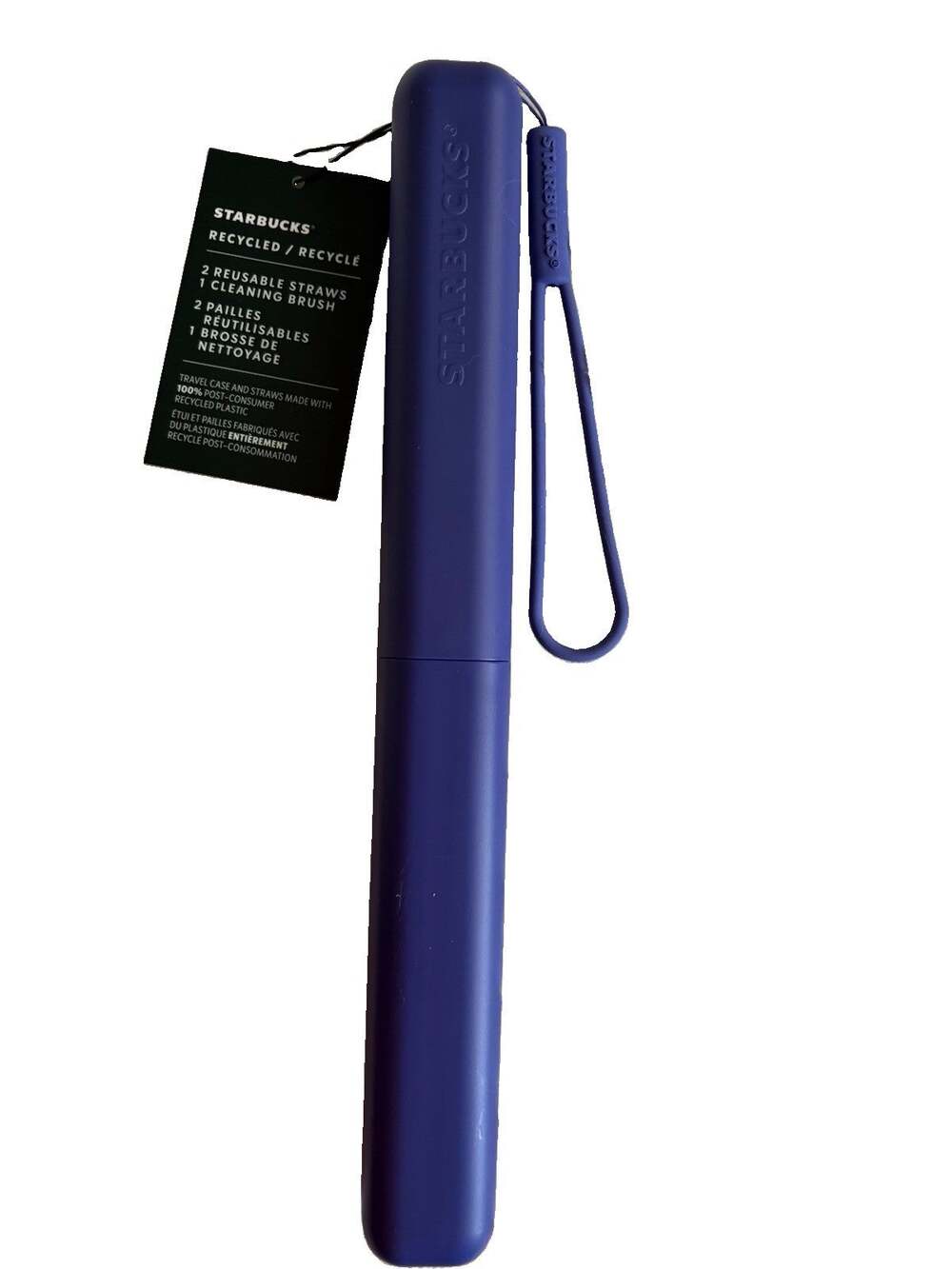 STARBUCKS 2025 Reusable 2 Straws & Brush Set Travel Pouch NEW
